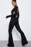 Backless Flare Jumpsuit