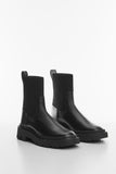 Track Platform Fitted Ankle Boots