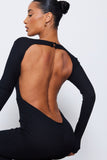 Backless Flare Jumpsuit