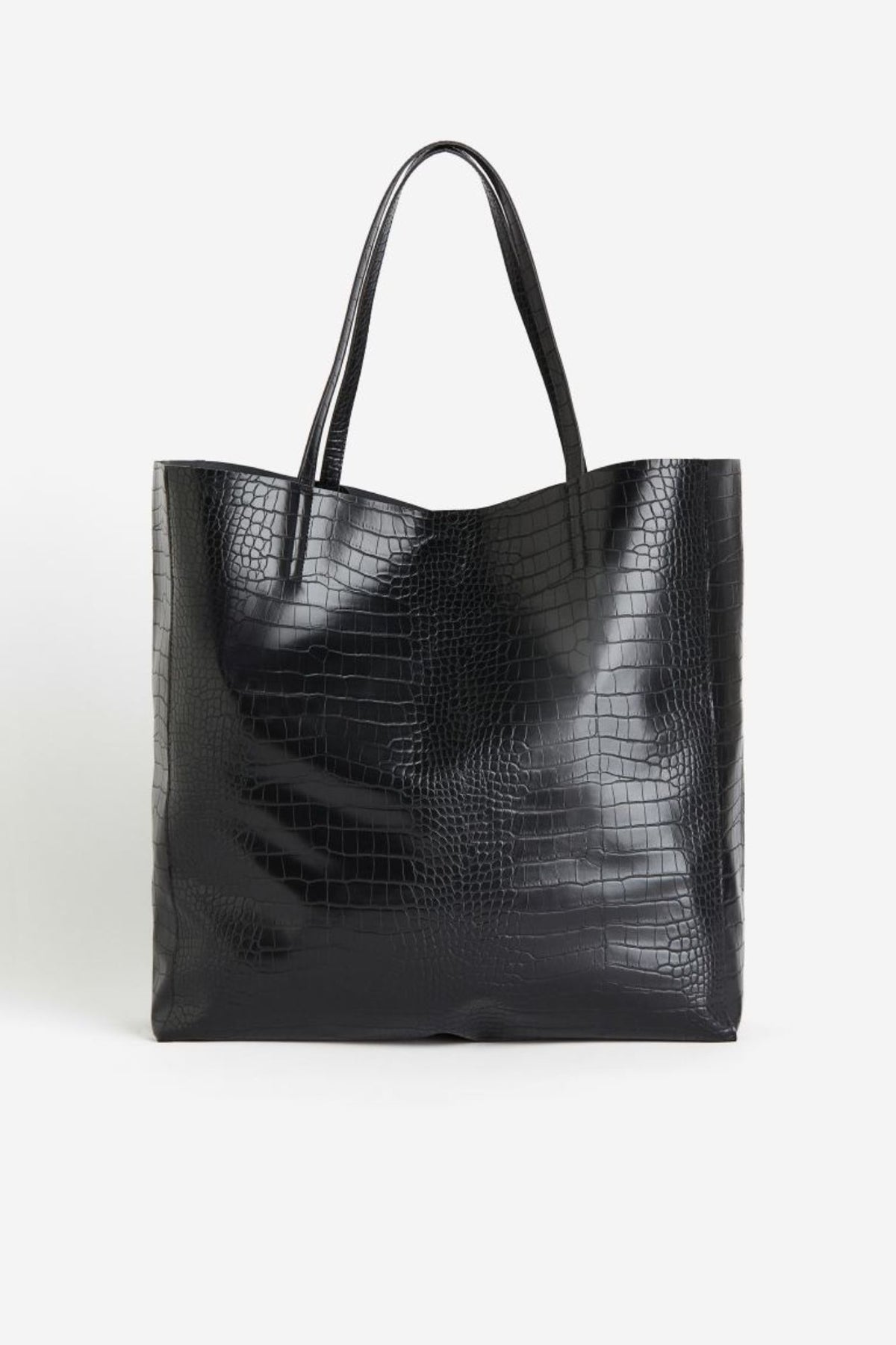 Shopping Leather Animal Print Bag